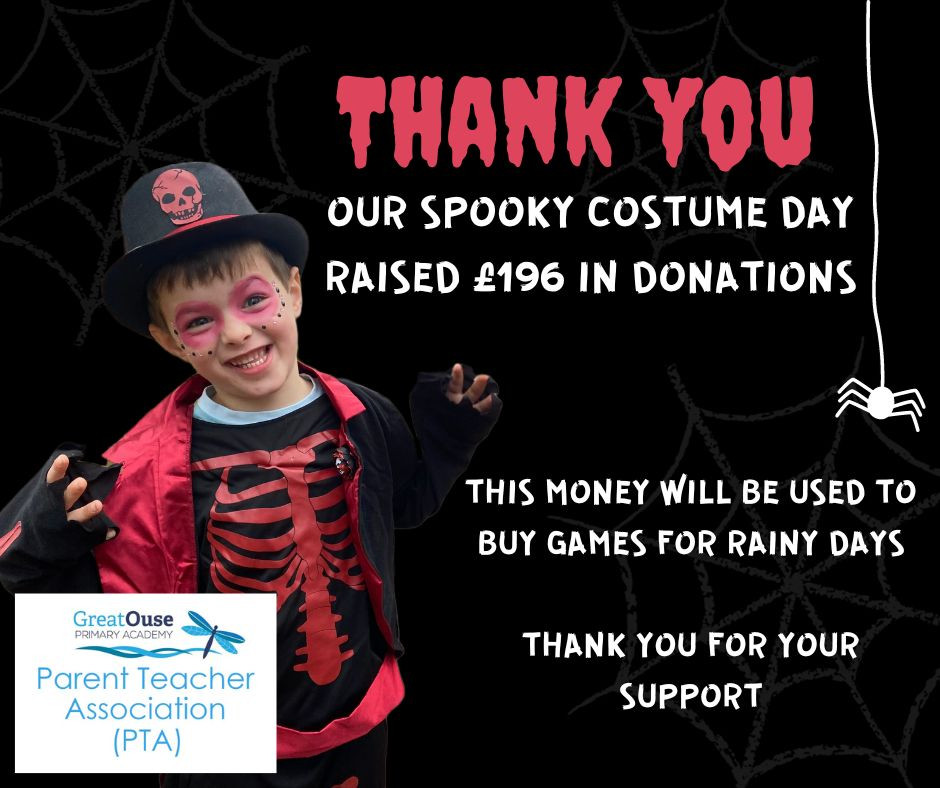 Spooky costume day raises £196 in donations